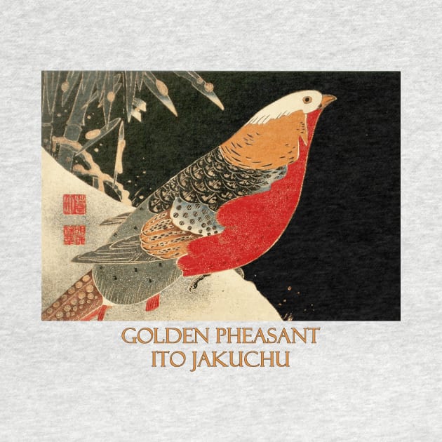 Golden Pheasant (circa 1900) by Ito Jakuchu by Naves